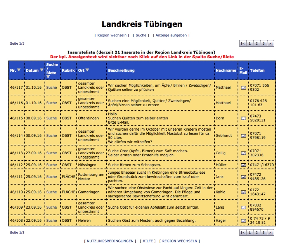 Streuobstwiesen-Börse > Landkreis Tübingen